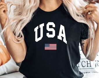 4th of July Shirt, USA Flag Comfort Colors Shirt, Fourth of July Mom/Dad, Patriotic July 4th USA Shirt, American Flag Graphic Tee, PCA451