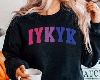 Subtle Bi Pride Sweatshirt: Bisexual IYKYK Pride Clothing