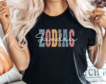 Custom Zodiac Shirt: Virgo Birthday Gift, Astrology Tee