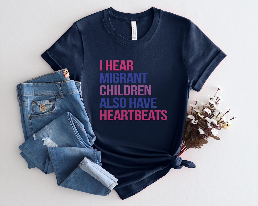 Migrant Children Heartbeats T-Shirt: Women's/Human Rights, Political Protest