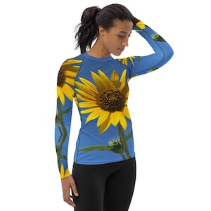 Women&#39;s Sun Wind Rash Guard / Under Layer / Athletic Top