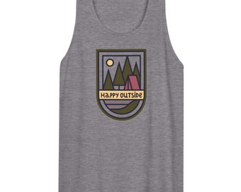 HAPPY OUTSIDE Unisex Premium Tank Top