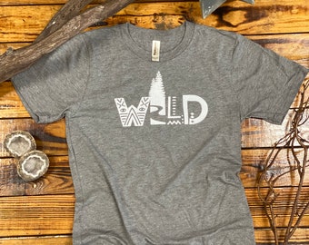 WILD - Bamboo + Organic Cotton ~  Unisex Tee + Womens Muscle Tank