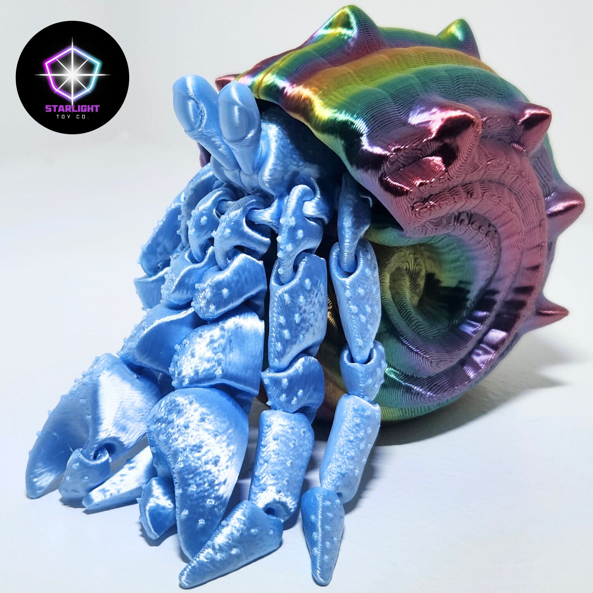 3D Printed Hermit Crab Made to Order Articulated Crab Desk - Etsy