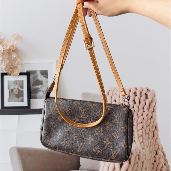 Natural Crossbody Vachetta Leather Strap Replacement For Pochette Croisette