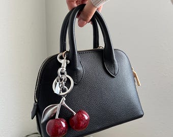 COACH Metal Silver Tone Horse Carriage Hang Tag Bag Charm Leather