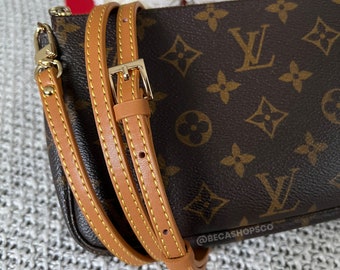 Natural Crossbody Vachetta Leather Strap Replacement For Pochette Croisette