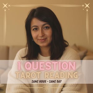 Lectura de tarot con 1 pregunta Lectura psíquica para el amor Futura carrera Lectura con 1 pregunta Entrega rápida en la misma hora Predicción psíquica detallada
