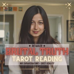 Brutale Tarot-Lesung Keine Zuckerbeschichtung Gerechte Realität Wahrheit Same Hour Same Day Wahrsagen Hexe spirituelles Orakel Geschenk für Sie