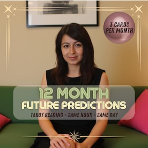 Previsioni future a 12 mesi Lettura dei tarocchi I prossimi 12 mesi Carte dei tarocchi della STESSA ORA Lettura psichica del futuro Lettura dei tarocchi dell'amore Lettura dei medium
