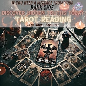 Bericht van je duistere kant Tarot Lezen van waarheden op hetzelfde uur op dezelfde dag paranormaal begaafde waarzeggerij heks spiritueel magisch orakel cadeau voor haar