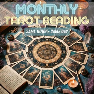 Perspectivas de lectura de tarot del mes que viene Su mes que viene Misma hora Misma día Lectura psíquica Adivinación Brujería Magia espiritual Oráculo Regalo para ella