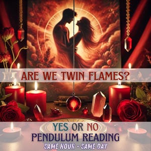 Siamo Fiamme Gemelle? Lettura del Pendolo Sì o No Stessa Ora Stesso Giorno Rabdomanzia Lettura Psichica Divinazione Strega Dono Spirituale per lei