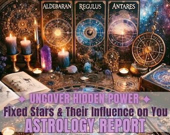 Fixed Stars Discover Astrology Reading Royal Stars & Celestial Influences in Your Natal Chart  Astrology Consultation Horoscope gift for her