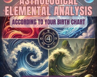 Elemental Natal Chart Reading Discover Your Fire, Water, Earth, Air Balance & Life Path Insights Astrology Readings 4 Four Element Analysis