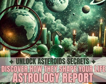 Asteroid Astrology Reading: Uncover Chiron, Juno, Lilith & More in Your Natal Chart  Astrology Consultation Zodiac Horoscope gift for her
