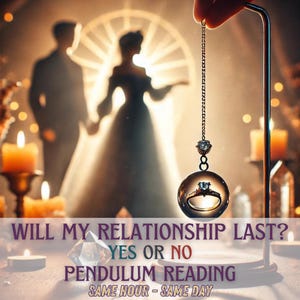 Ma relation durera-t-elle ? Lecture au pendule Oui ou non à la même heure le même jour radiesthésie lecture psychique divination sorcière Cadeau spirituel pour elle