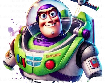 Buzz Lightyear png, Clipart de Buzz Lightyear, Personajes de Toystory, Diseño transparente, DESCARGA DIGITAL