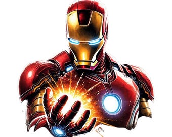 Super Hero Iron, Iron Man PNG, Hero Iron Man Clipart, Transparent Design, DIGITAL DOWNLOAD