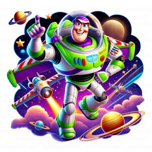Buzz Lightyear png, Buzz Lightyear Clipart, Toystory Characters, Transparent design, DIGITAL DOWNLOAD