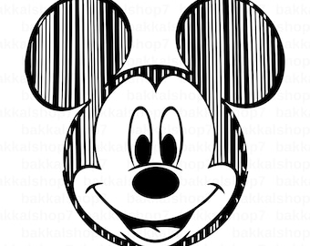 Mickey Mouse Clipart: Transparent PNG Design (Digital Download)
