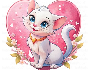 aristocats png, aristocats clipart, söta aristocats, aristocats marie, transparent design, omedelbar nedladdning