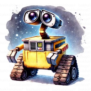 Wall_e clipart, Wall-e eve  PNG, Transparent Design, DIGITAL DOWNLOAD