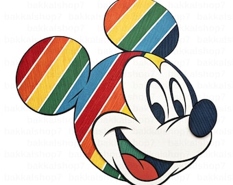 Mickey Mouse PNG, Mickey Mouse Clipart, Transparent Design, DIGITAL DOWNLOAD