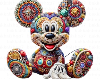 Mickey Mouse PNG, Mickey Mouse Clipart, Transparent Design, DIGITAL DOWNLOAD
