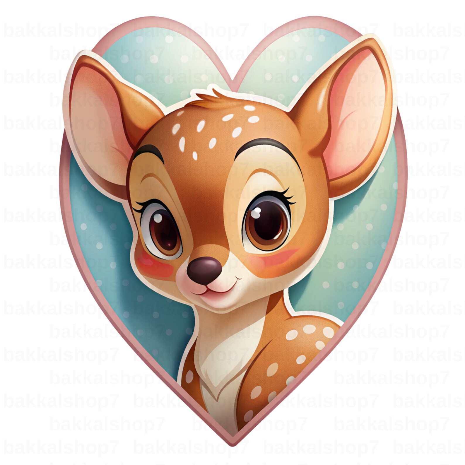 Set of Bambi Clipart PNG Files DIGITAL DOWNLOAD Printable, Instant ...