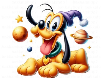 Pluto png, pluto bajs Clipart, transparent design, digital nedladdning