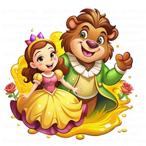 La bella e la bestia png, principessa belle clipart, bella carina, design trasparente