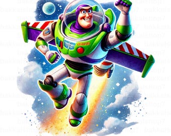 Buzz Lightyear png, Clipart de Buzz Lightyear, Personajes de Toystory, Diseño transparente, DESCARGA DIGITAL
