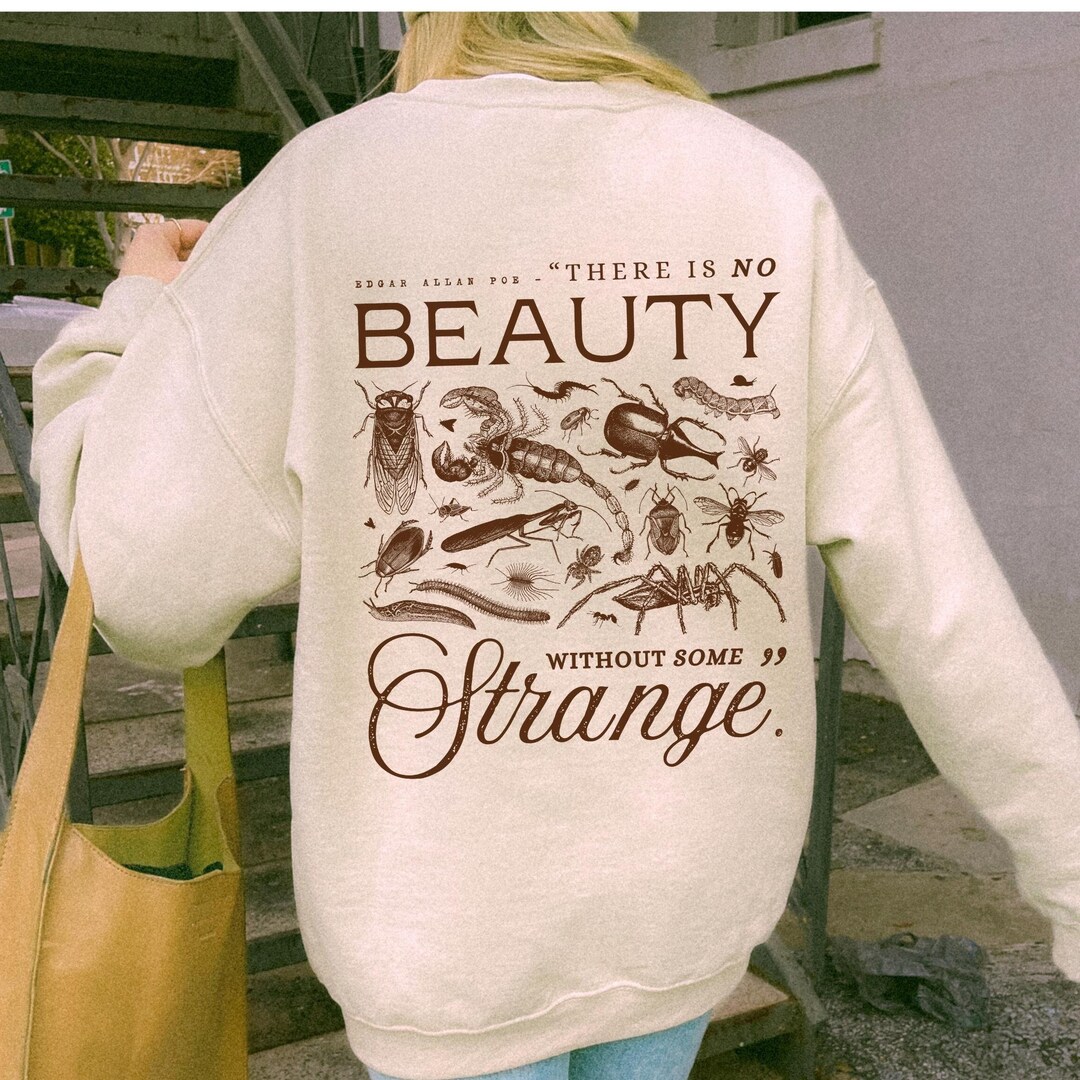 Edgar Allan Poe Bug Sweater Gothic Insects Specimen Sweatshirt ...