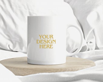Maquette de tasse blanche, Maquette de tasse à café, Maquette de tasse unie, Maquette de tasse, Maquette de tasse en céramique 11 oz, Maquette de tasse en céramique