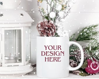 Listing Video Mockup, Christmas Mug Mockup Video, White Mug Video Mockup, White Mug Mockup Video, 11oz White Mug Video Mockup