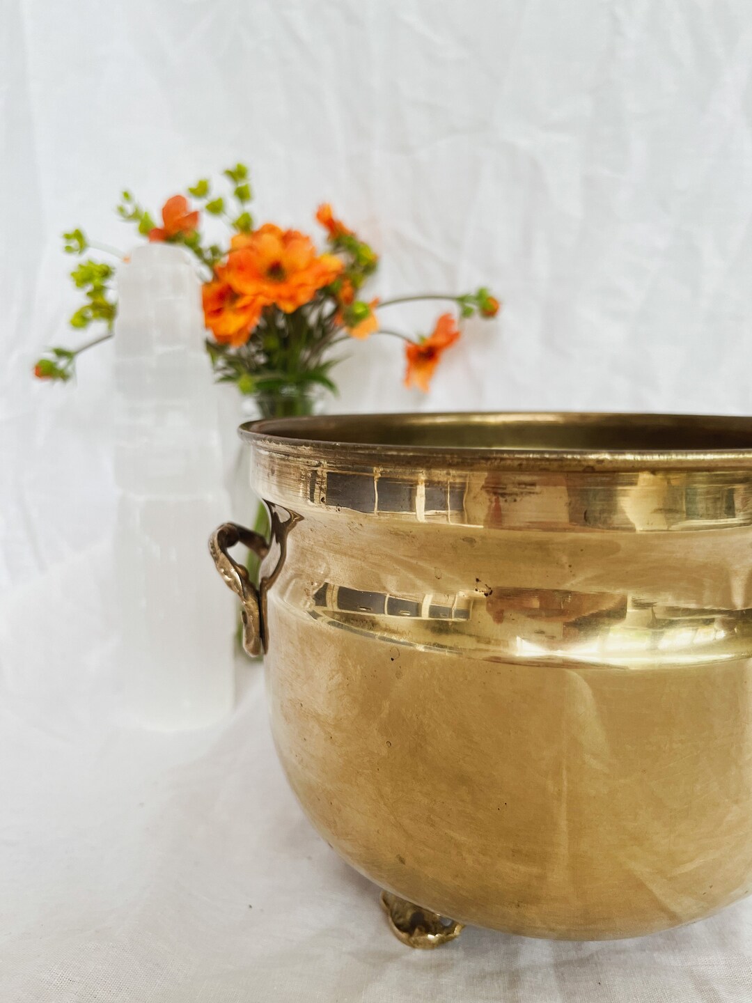 Extra Large Brass Cauldron. Etsy