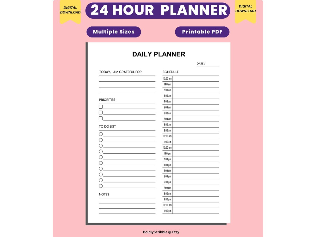 24-hour-daily-planner-printable-daily-to-do-list-everyday-etsy