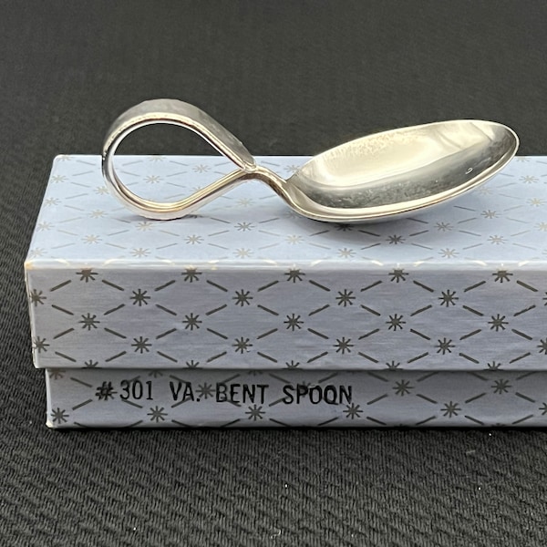 Weidlich Sterling Silver Bent Spoon - Medicine Spoon - #301 VA. Bent Spoon