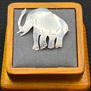 Vintage Taxco Eagle 1 Sterling Silver Elephant Pin/Brooch