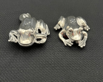 Vintage Frog Salt and Pepper Shakers - Handmade
