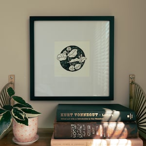 Arabian Jasmine linocut print