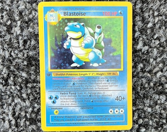 ポケモン - カメックス Blastoise 1ED 1st Edition 英語版2/102 Pokémon TCG Blastoise Base Set 2/102 Holo 1st Edition Holo