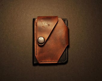 Scout Slim Leather Wallet | Italian Veg Tanned Full Grain Card Holder (Made in UK)