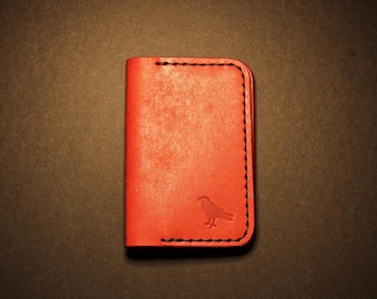 Baron Small Cardholder Wallet Bifold | Slim Minimalist Veg Tanned Leather | Handmade