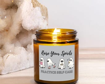 Self-Care Geister Kerze Amber Glass 4oz
