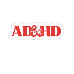 Adesivo Kiss Cut ADHD D&D RPG - 2"