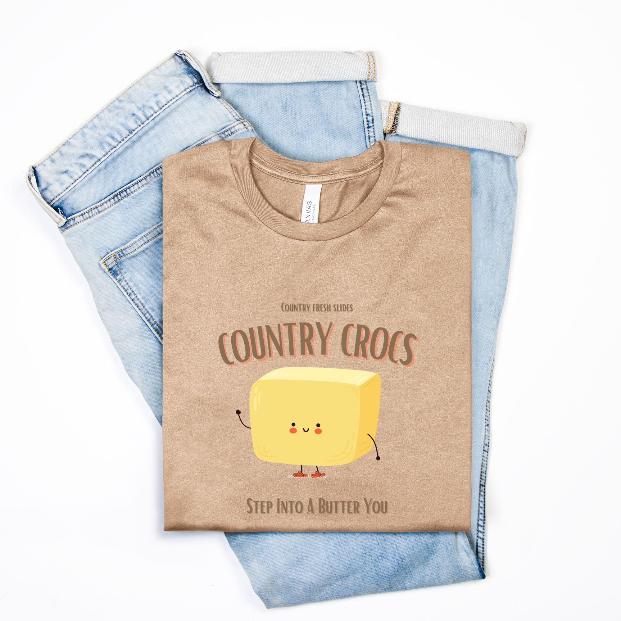 Butter Shoes Pun Shirt Bella Canvas Unisex Tee 3001 - Main Image