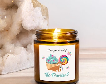 The Traveller Candle Bernsteinglas 112 ml Vegan Blend Kokoswachs-Baumwollkerze Verschiedene Düfte