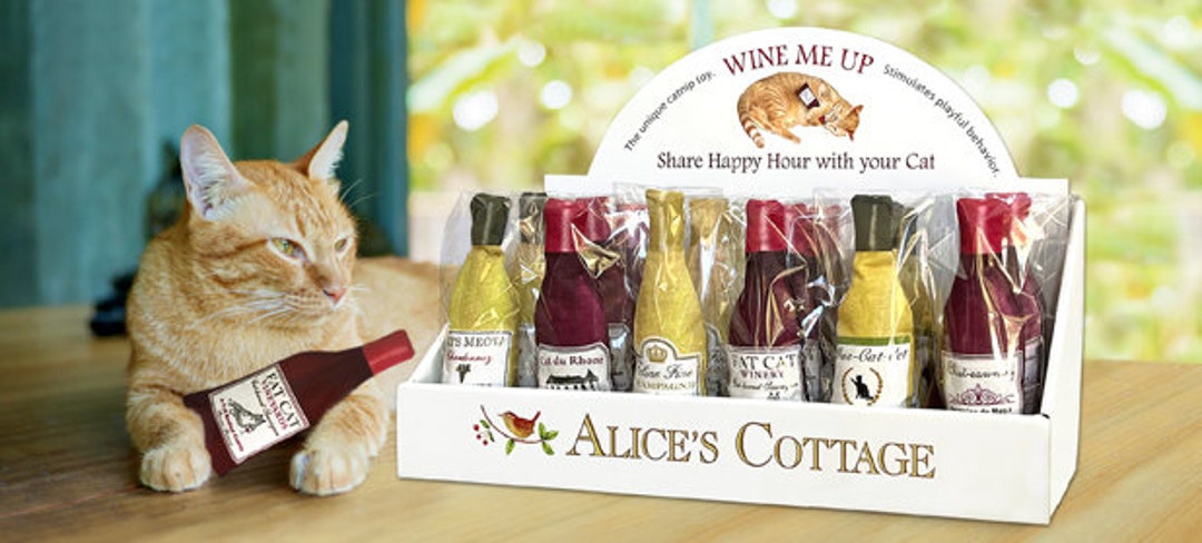 Christmas Gifts Christmas Gifts for Pet Catnip Toy Wine Me up Cat Toy Premium Catnip Cat Toy Cat Gift Etsy